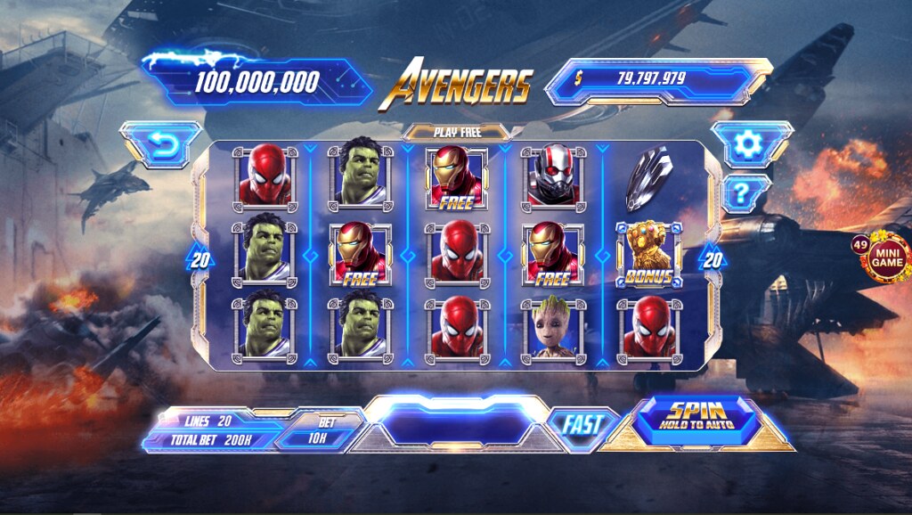 Nổ hũ Avengers 1 no hu avengers